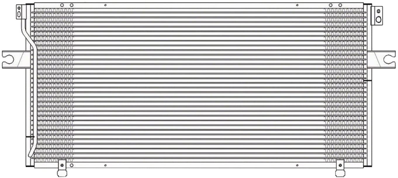 OE Replacement A/C Condenser NISSAN ALTIMA 1993-1997 (Partslink NI3030104)