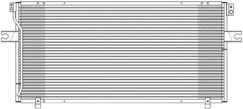 OE Replacement A/C Condenser NISSAN ALTIMA 1993-1997 (Partslink NI3030104)