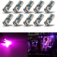 iBrightstar Newest Extremely Bright Wedge T10 168 194 LED Bulbs For Car Interior Dome Map Door Courtesy License Plate Lights, Purple
