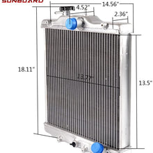 3 Row 52MM Racing Aluminum Radiator Replacement For HONDA CIVIC D15 D16 EG EK 1992-2000 (In/Out 28mm)