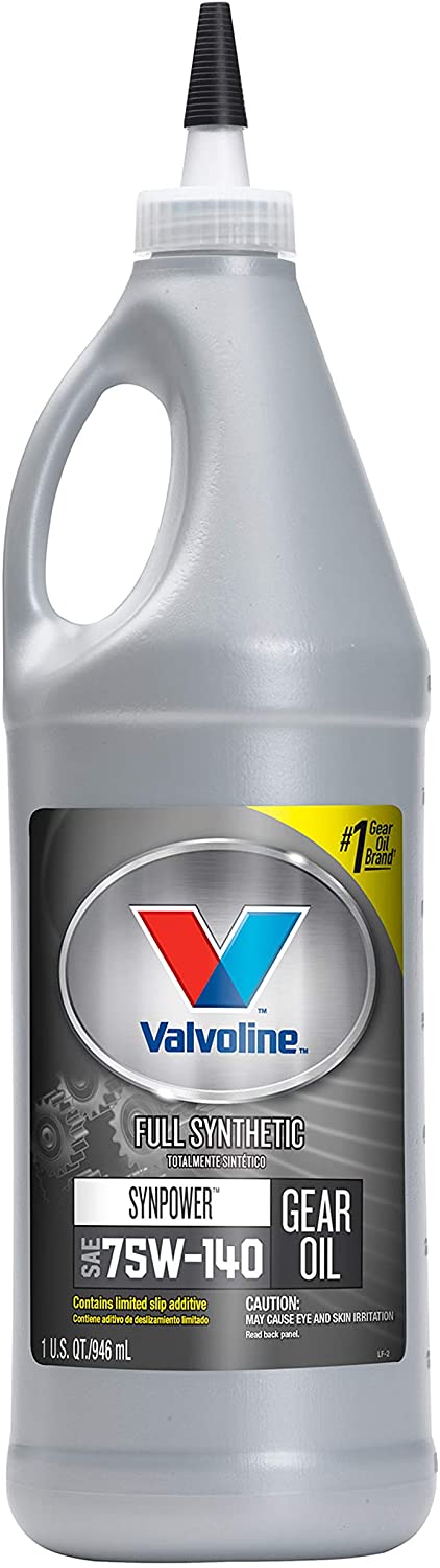 Valvoline SynPower SAE 75W-140 Full Synthetic Gear Oil 1 QT