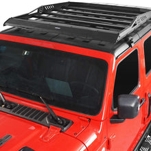 Hooke Road Top Roof Rack Basket Cargo Carrier Crossbar Compatible with Jeep Wrangler JL 2018-2021 | Gladiator JT 2020 2021 2/4 Doors
