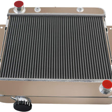 OzCoolingParts 4 Row Core All Aluminum Radiator for 1962-1967 63 64 65 66 Chevy II, Nova Inline w/ V8 Conversion
