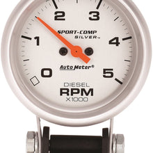 Auto Meter Sport-Comp Mini Tachometers Tachometer, Sport Comp, Diesel, 0-5,000 rpm, 2 5/ 8 in., Analog, Electrical, Each