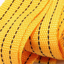 Wangyihan 300cm Yellow car NylonTow Rope durableStraps with forging Iron Hook