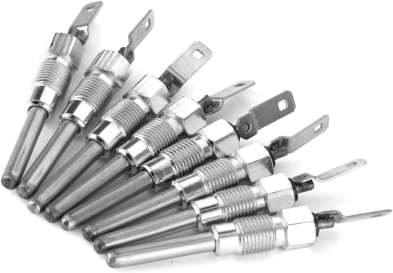 Qiilu 8Pcs/Set Universal Ignition Plug 12563554 Sparking Glow Plug Fit for GMC 6.5L 6.2L Car Replacement