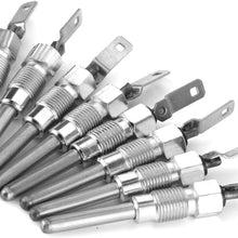 Qiilu 8Pcs/Set Universal Ignition Plug 12563554 Sparking Glow Plug Fit for GMC 6.5L 6.2L Car Replacement