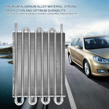 Aramox Oil Cooler Radiator, Car 8 Row Remote Transmission Oil Cooler Kit Auto-Manual Radiator Converter