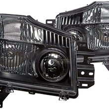 Spyder Auto (HD-JH-NTI04-AM-BK) Nissan Titan/Armada Amber/Black OEM Headlight - Pair