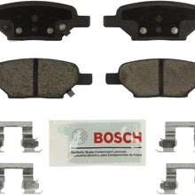 Bosch BE1033H Blue Disc Brake Pad Set with Hardware for Select Chevrolet Cobalt, HHR, Malibu; Pontiac G5, G6, Pursuit; and Saturn Aura, Ion - REAR
