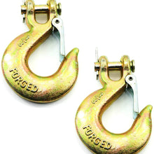 (Pack of 2) 3/8 Inch Safety Hook with Latch Forged G70 18,000 Lb Capacity (2)
