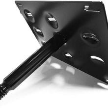 Xotic Tech for Jeep Renegade 2015+ Black Front Bumper Tow Hook License Plate - No Drill Mounting Bracket Adapter Kit