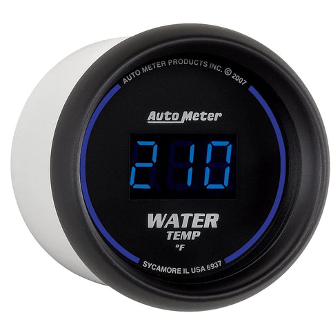 Auto Meter 6937 Cobalt Digital Water Temperature Gauge, 2 1/16