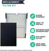 Think Crucial Replacement Filter Compatible with Idylis Hepa Style A Air Purifier Filter & Carbon Filter Part # IAF-H-100A, 302656, Filter Kit Fits Idylis IAP-10-100, IAP-10-150 Model – Bulk (2 Pack)