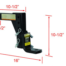 MaxxHaul 70067 8-Position Adjustable Ball Mount - 5000 lbs. GTW Capacity