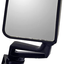 Dorman 955-232 Passenger Side Manual Door Mirror - Folding for Select Jeep Models, Black