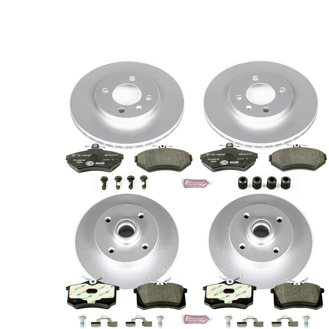 Power Stop ESK375 Front and Rear Euro-Stop Brake Kit