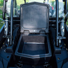 SuperATV Heavy Duty Insulated Rear Cooler/Cargo Box for Polaris RZR XP Turbo S / 4 Turbo S (2018+) - Sealed Lid Keeps Ice In & Mud Out!