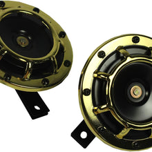 JDMSPEED New 12V Rose Gold Supper Loud Two Electric Blast Tone Horn Motorcycle Chopper