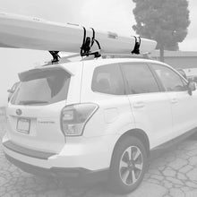 DrSportsUSA Car Rack Kayak Canoe Universal Carrier with Bow and Stern Lines Car Roof Kayak Canoe Gunwale Brackets
