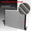DPI 13157 OE Style Aluminum Core High Flow Radiator Replacement for 09-17 Challenger/Charger AT/MT