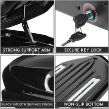 DNA MOTORING PT-ZTL-8130-BK Roof Top Cargo Box + Pair Aluminum Cross Bar