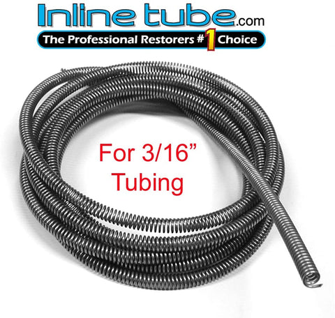 3/16 Brake Line Tube Spring Wrap Armor Guard Cover Tubing Protectant Stainless 16 ft. (L-3-7)