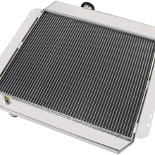CoolingSky 4 Row All Aluminum Radiator for 1949-54 Chevy Bel Air/Sedan Delivery/Styleline Deluxe 6Cyl - Direct Replacement