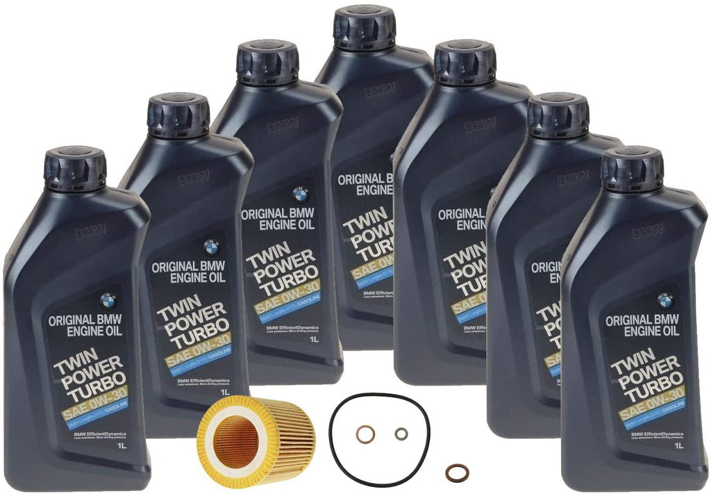 Genuine 0W-30 7 Liter Oil Change Kit For BMW F80 M3 F82 F83 M4 15-16 ...