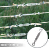 X AUTOHAUX M8x1.25 Car 304 Stainless Steel Hook Eye Turnbuckle Wire Rope Tension OC Type