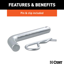 CURT 45055 Trailer Hitch Mount with 1-7/8-Inch Ball & Pin, Fits 2-Inch Receiver, 3,500 lbs, 4-Inch Drop