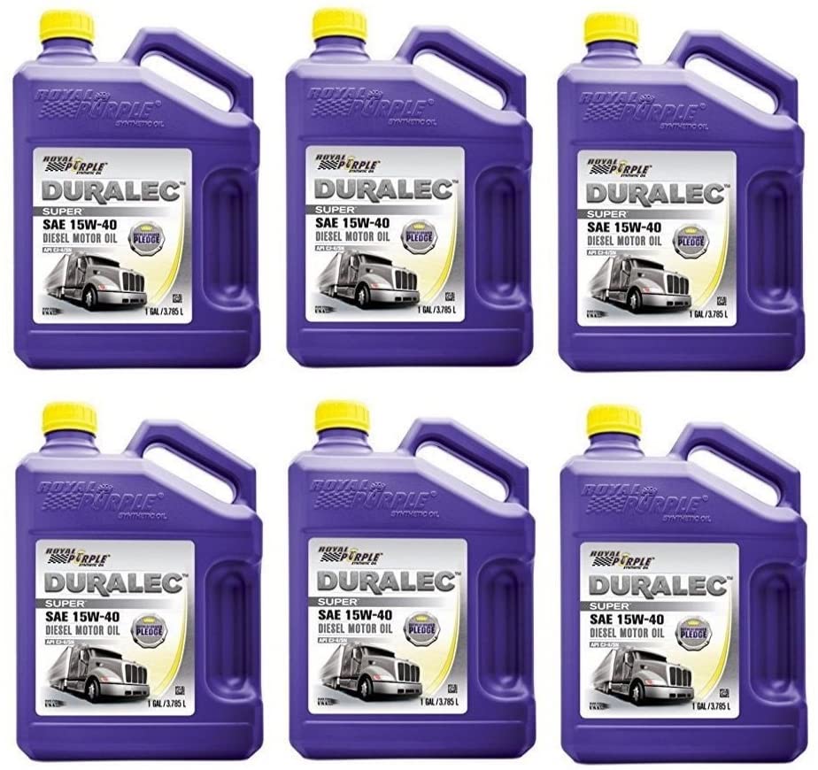 Royal Purple API-Licensed SAE 15W-40 High Performance Synthetic Motor Oil - 1 Gallon Each (Pack of 6)