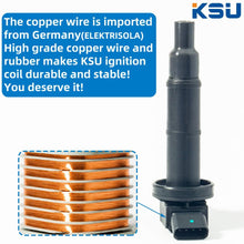 KSU Compatible With Ignition Coil Pack for 2.4L Toyota Camry Highlander RAV4 tC, UF333, 90919-02244, C1330, 6731307(4 pack)