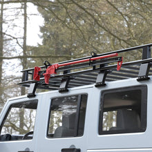 Ayleid Hi Lift Jack Mounts Brackets,for Jeep Wrangler Shovel Hold Bracket for Roof Cargo Basket Rack(Black)