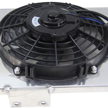 OzCoolingParts 84-01 Jeep Cherokee Radiator Fan Shroud Kit, Pro Top 3 Row Core Aluminum Radiator + 3 x 9" Fan w/Shroud Kits for 1984-2001 85 86 Jeep Cherokee XJ/Jeep Comanche