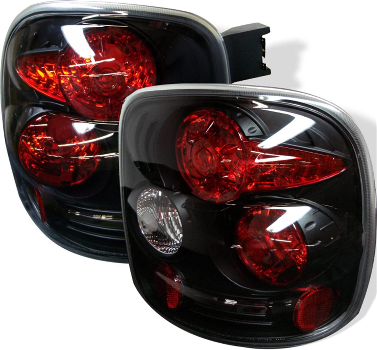 Spyder Auto ALT-YD-CS99STS-BK Chevy Silverado Stepside Black Altezza Tail Light