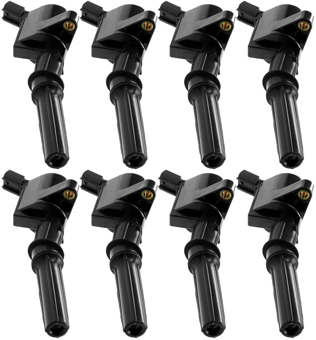 MAS Set of 8 Ignition Coil DG508 Compatible with Ford Lincoln Mercury CROWN VICTORIA F150 F250 4.6l 5.4l V8 DG508, C1454, C1417, FD503, IC33, 3L3Z12029BA, 3L3E12A366CA, 3L3Z12029BA, 3L3U12A366BB