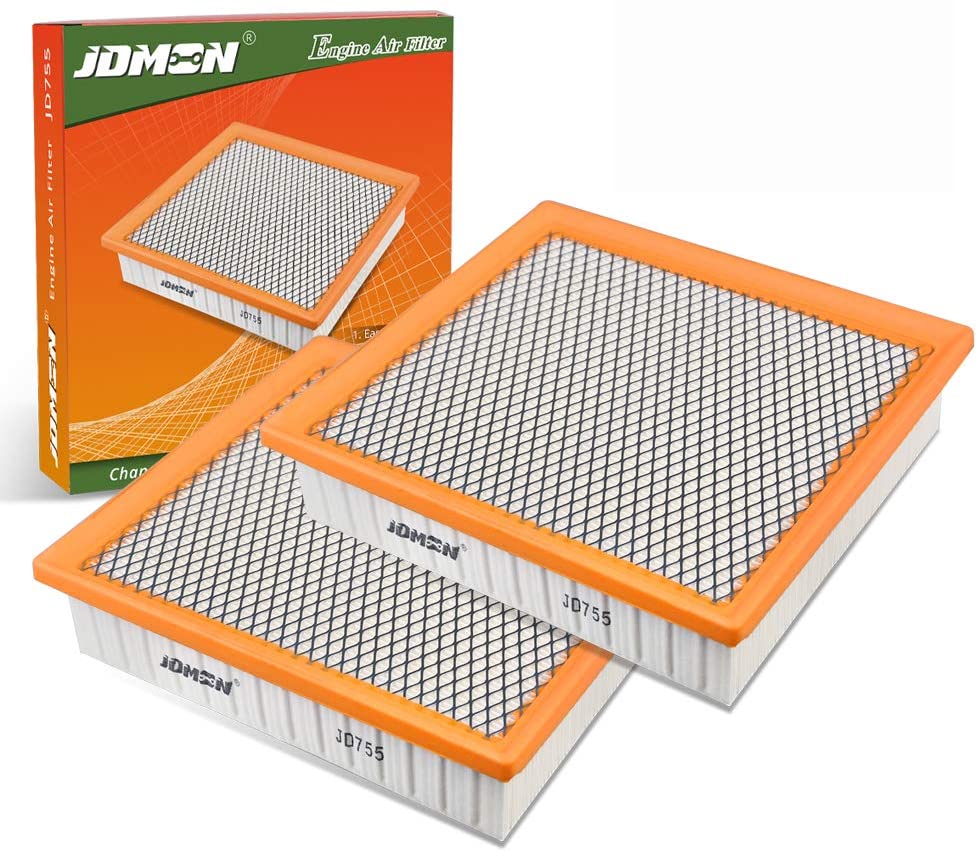 JDMON Compatible with Engine Panel Air Filter Toyota/Lexus/Jeep/Dodge Avalon V6 (2013-2018) ,Camry V6 (2012-2017),(2014-2019 Only Gas) Highlander,(2011-2018) Sienna (CA10755) (2 Pack)
