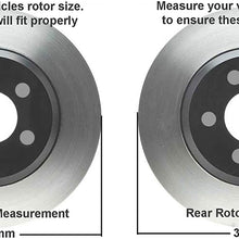 Detroit Axle - DUAL PISTON REAR CALIPER VERSION 305mm FRONT & 330mm REAR DRILLED Brake Kit Rotors & Ceramic Pads w/Hardware fits GMC Sierra & Silverado 1500 - Chevy Tahoe, Yukon w/330 Rear Rotor