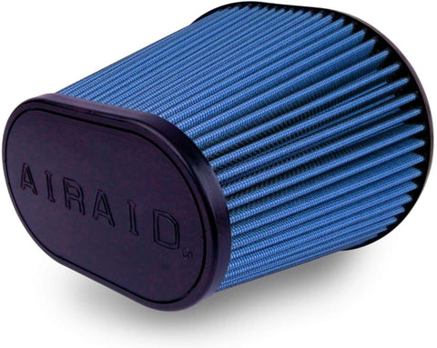 Airaid 723-472 Universal Clamp-On Air Filter: Oval Tapered; 6 Inch (152 mm) Flange ID; 9 Inch (229 mm) Height; 10.75 x 7.75 Inch (273 mm x 197 mm) Base; 7.25 x 4.75 Inch (184 mm x121 mm) Top
