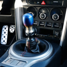 iJDMTOY Burnt Titanium Finish JDM Drop Shape Shift Knob Universal Fit Compatible With Most Car 4 5 6 Speed Manual or Automatic etc.
