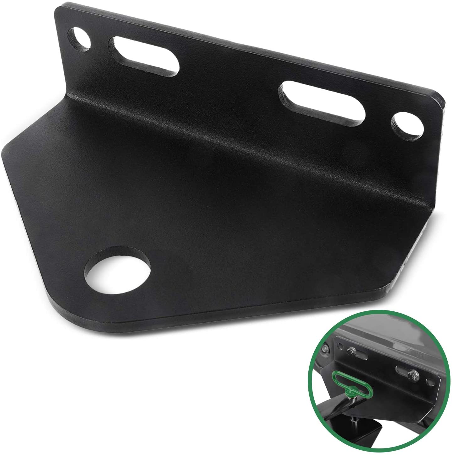 Mission Automotive Heavy Duty Universal Zero Turn Mower Trailer Hitch - 3/16'' Thick and Rugged Steel - 3/4'' Trailer Hitch Mount -