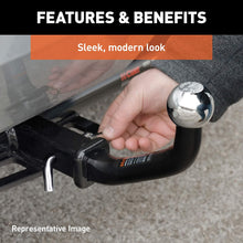 CURT 45572 Euro Trailer Hitch Mount with 2-Inch Ball, Fits 1-1/4-Inch Receiver, 3,500 lbs, 4-5/8-Inch Height