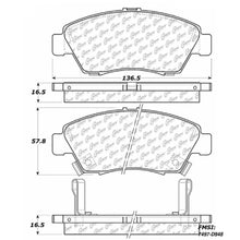 Centric 102.09480 Centric- CTek Metallic Brake Pads - HON 0LPMW