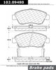 Centric 102.09480 Centric- CTek Metallic Brake Pads - HON 0LPMW