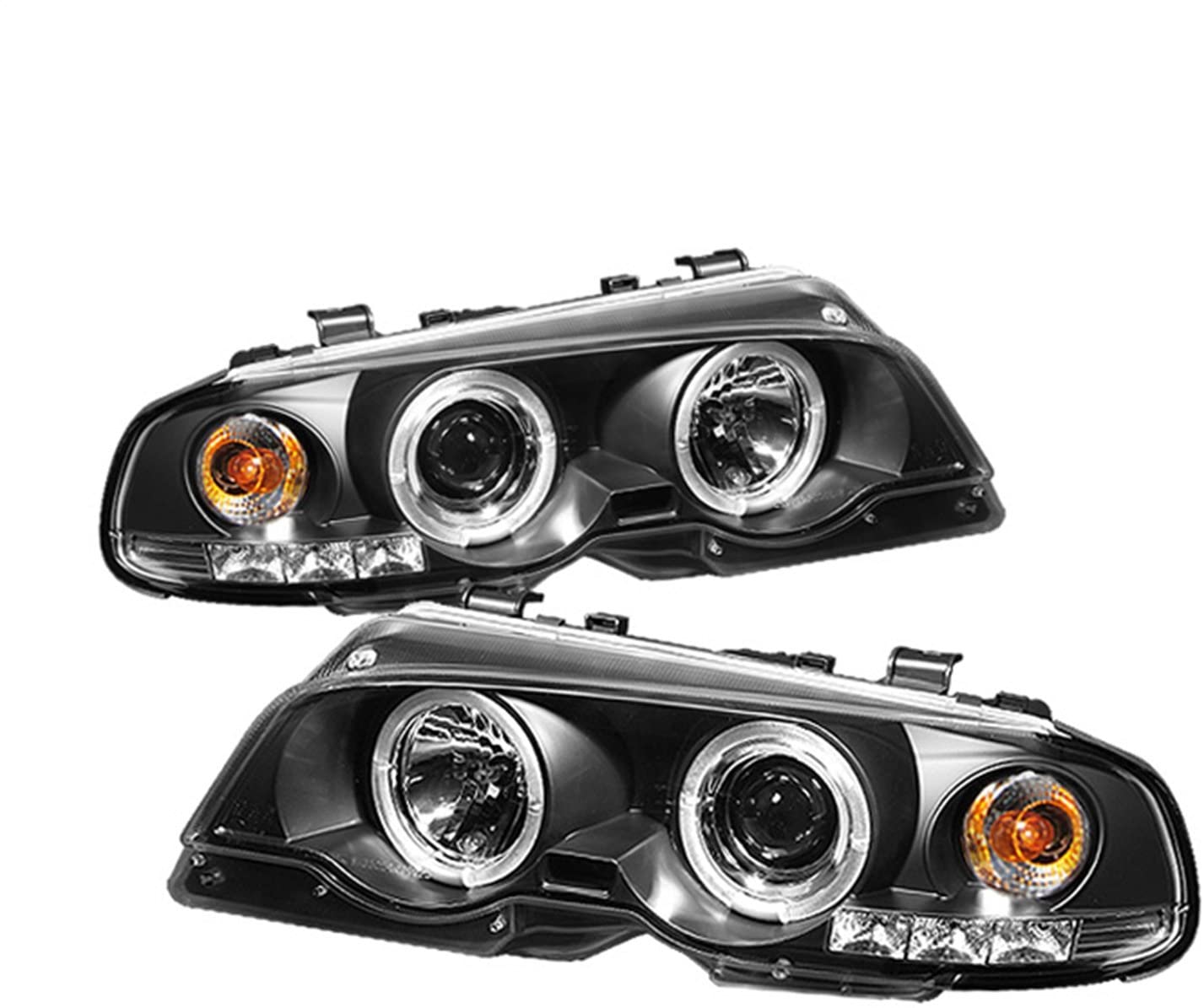 Spyder Auto 5008923 LED Halo Projector Headlights Black/Clear