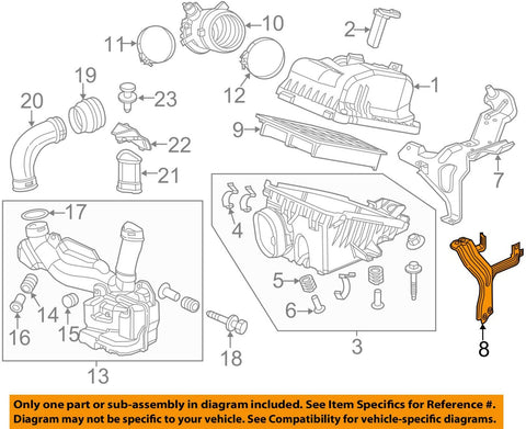 Genuine Honda 17261-R1A-A00 Air Cleaner Stay