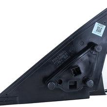 Passenger Side Mirror for (2006 2007 2008 2009 2010) Hyundai Sonata Unpainted Heated Power Operated Right Outside Rear View Replacement Door Mirror - Parts Link #: HY1321149