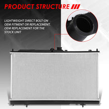 2448 Factory Style Aluminum Radiator Replacement for 02-07 Mitsubishi Lancer 2.0L/2.4L AT/MT