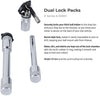 Fastway 86-00-4225 Flash Solid Steel HD Dual Lock Pack - 2 Keys